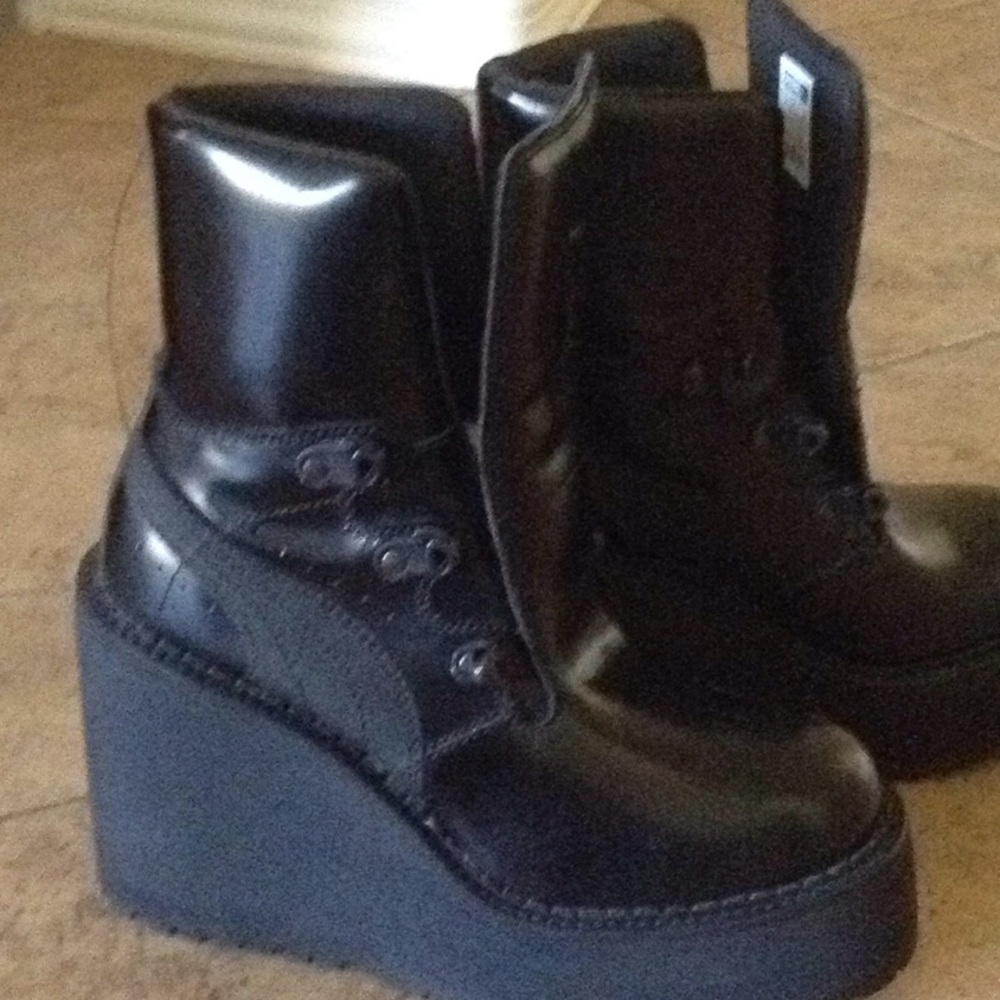 PUMA FENTY RIHANNA WEDGE SNEAKERS 7m BLK